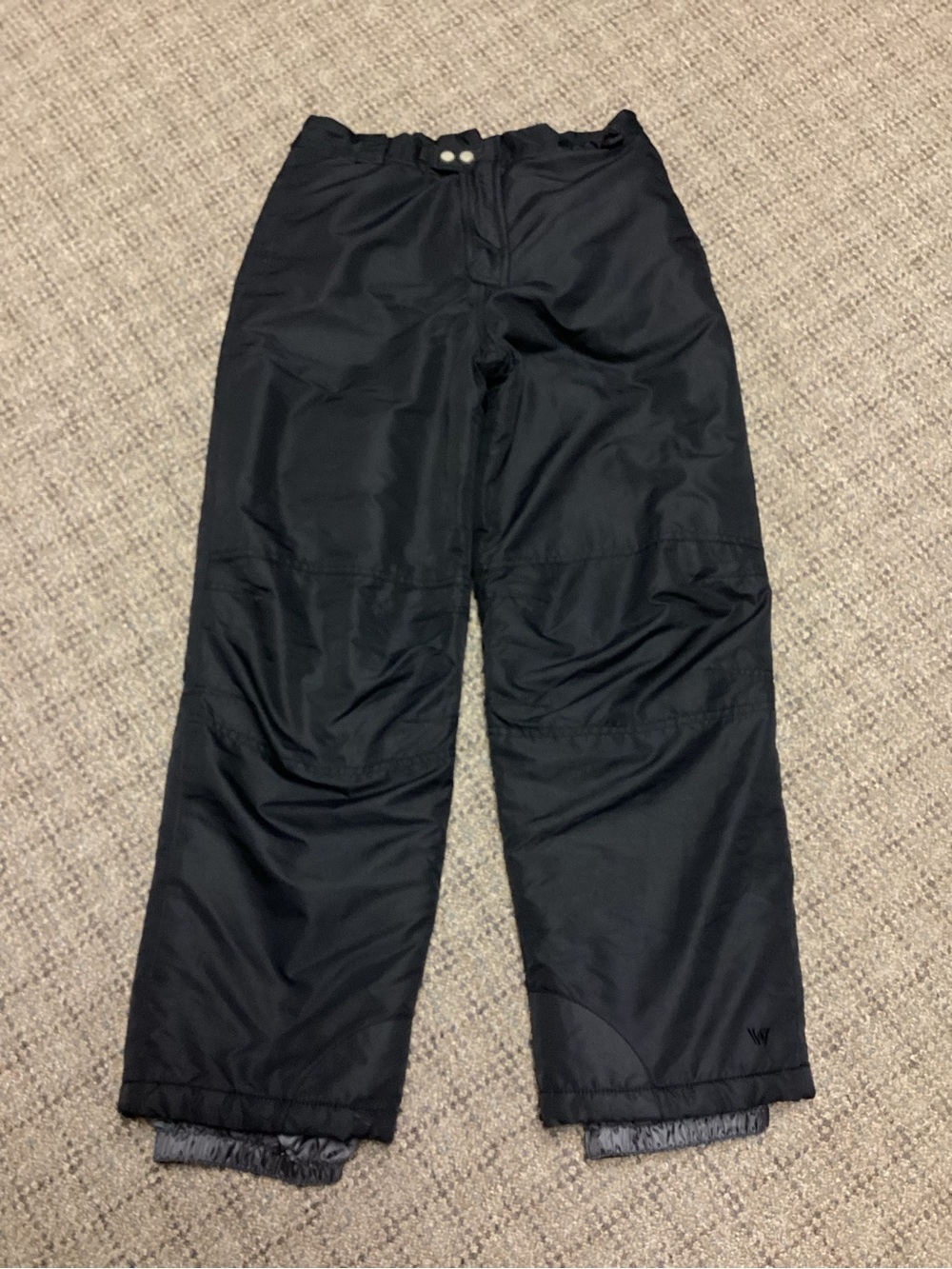 White Sierra Black Insulated Waterproof Snow Pants * Size Kids Large